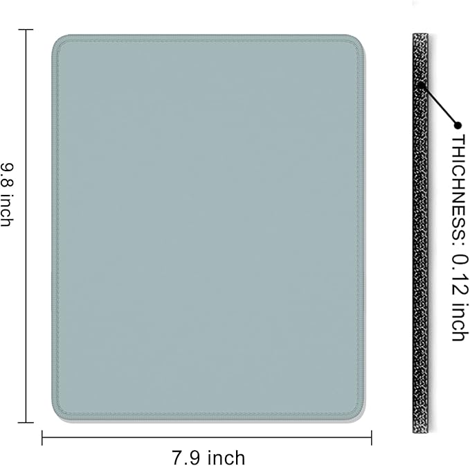 Auhoahsil Blue Mouse Pad, 12 x 10 Inch Square Mousepad, 3mm Thick Rubber Mouse - Image 7