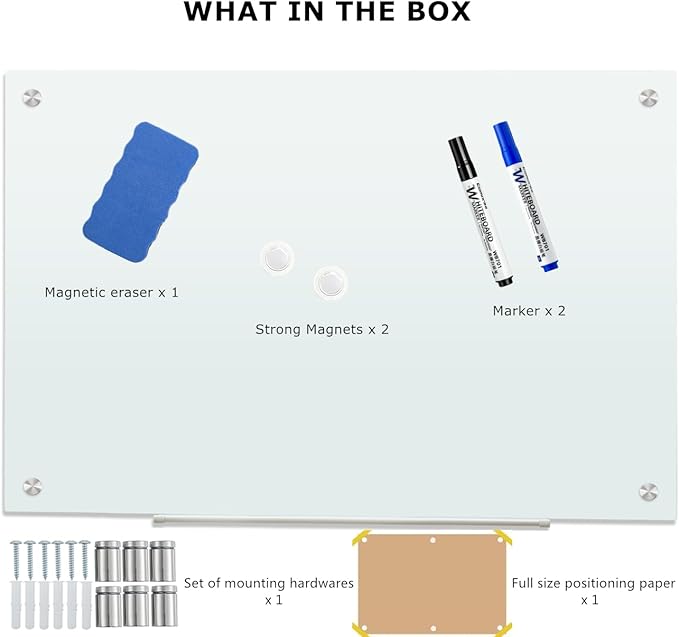 Glass Whiteboard 8'x 4', Magnetic Dry Erase Board - Image 5