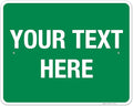 Personalized Custom Green Background Customize by SigoSigns