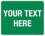 Personalized Custom Green Background Customize by SigoSigns