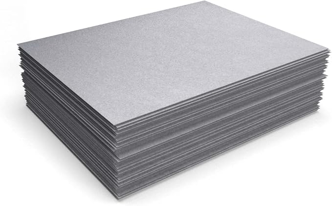 LUXPaper 8.5" x 11" Cardstock | Letter Size | Silver Metallic | 105lb. Cover | - Image 4