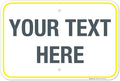 Personalized Custom Customize for Office, Delivery Yellow Sign, 12x18 Inches by SigoSigns
