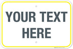 Personalized Custom Customize for Office, Delivery Yellow Sign, 12x18 Inches by SigoSigns