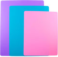 3 Pieces Flexible Cutting Board mats, Plastic Cutting Boards by Kimmoker