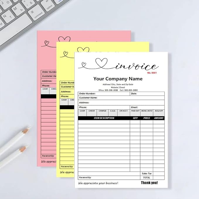 Custom Carbonless Sales Invoice Form Books - Image 5