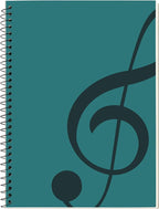 MOREYES Music Notebook Composition Manuscript Staff Notebook by MOREYES