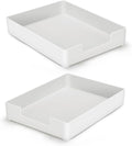 AZFUNN Letter-Size Tray Desk Letter Tray Paper Tray, Sturdy Heavy-Duty Plastic by AZFUNN