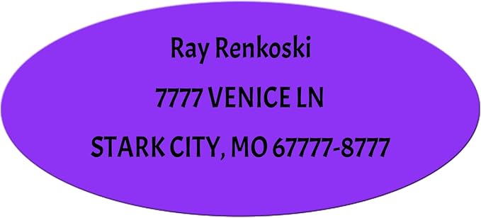 Made in USA Custom Return Address Stickers Labels Customized Mailing Label by HOOKAH+SUN