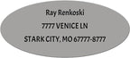 Made in USA Custom Return Address Stickers Labels Customized Mailing Label by HOOKAH+SUN