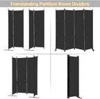 MAYOLIAH 4 Panel Room Divider Screen 6Ft Tall Foldable Privacy Dividers Indoor - Image 3