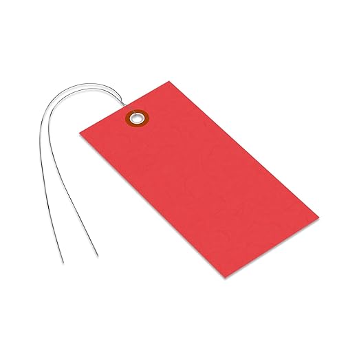 SmartSign Blank Red Shipping Tags - Image 6