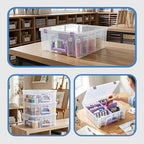 artbin super satchel double deep, 8-compartment craft box, view 9