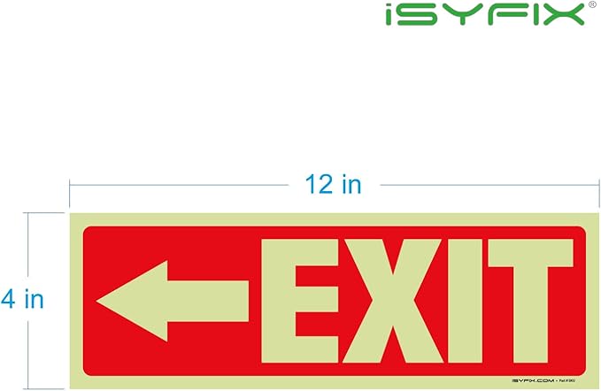 iSYFIX Exit Stickers Signs - Image 8