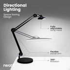 Neatfi XL 2, 200 Lumens LED Task Lamp, 4 Level Brightness, Desk Light - Image 5