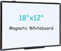 XIWODE 12x18 Inch Magnetic Dry Erase Whiteboard，Black Aluminum Frame by XIWODE