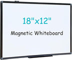 XIWODE 12x18 Inch Magnetic Dry Erase Whiteboard，Black Aluminum Frame by XIWODE