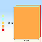 Cardstock Paper, 5 Colors Colored Cardstock 8.5x11, 120 Sheets Card Stock - Image 2