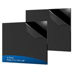 2 Pieces Black Acrylic Sheet, 11 x 14 Inch 1/8 Inch Thick, Home Decor, Display by ADTDA