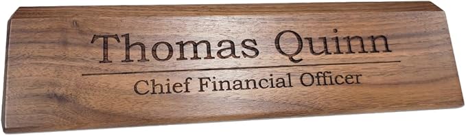 Custom Desk Wedge Name Plate - Image 2