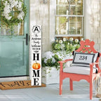 SRongmao Welcome To Our Home Porch Sign Personalized Welcome Sign - Image 3