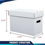 PIT66 5 Pcs Comic Book Storage Boxes, Holds 150-175 Comics Each, Collapsible - Image 4