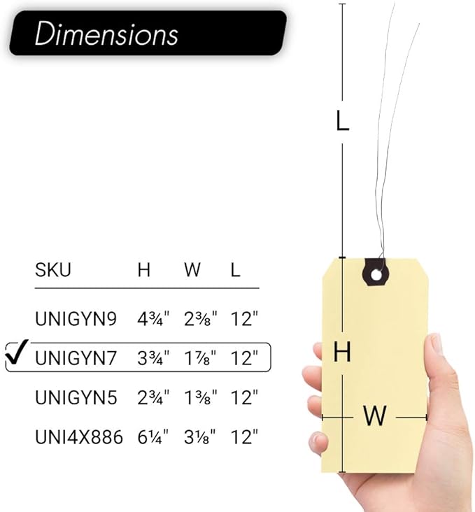 INNOVART Shipping Tags Double Wired 3 3/4" x 1 7/8", Manila Wire Tag - Image 6