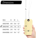 INNOVART Shipping Tags Double Wired 3 3/4" x 1 7/8", Manila Wire Tag - Image 6