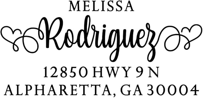 PrettySweetParty Self Inking Return Address Stamp - Image 2