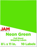 JAM PAPER Full Sheet Shipping Labels by JAMPaper