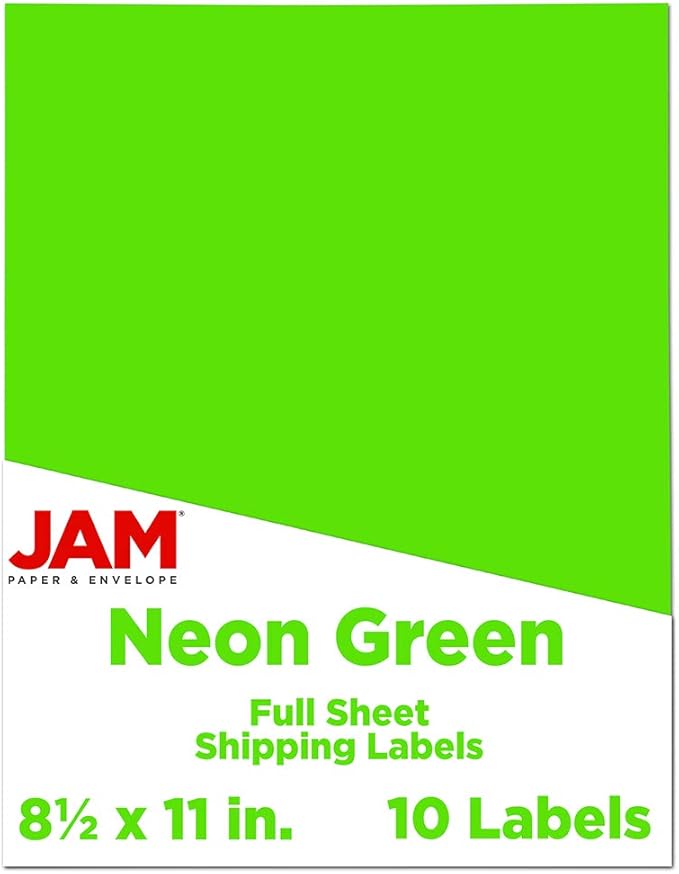 JAM PAPER Full Sheet Shipping Labels by JAMPaper