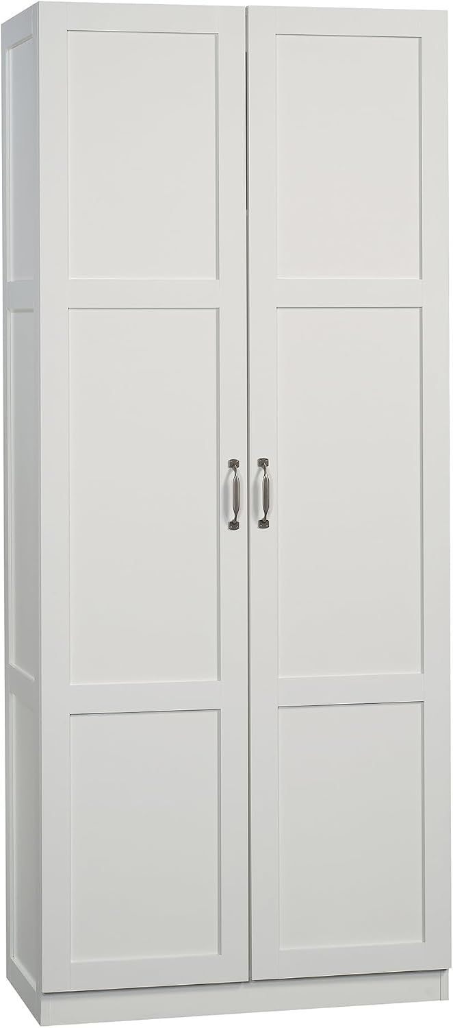 sauder select storage cabinet/ pantry cabinets, white finish, main product view