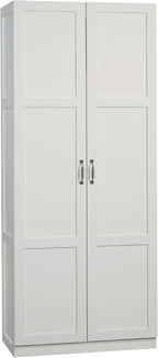 sauder select storage cabinet/ pantry cabinets, white finish, main product view
