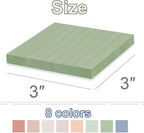 Lined Sticky Notes 3x3 in Ruled Stickies Super Sticking Power Memo Pads Vintage - Image 3