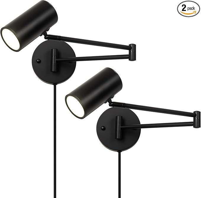 Ahaloye 2 Pack Plug in Wall Sconce by chiynght