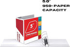 3 Ring Binder, Professional Angle D Ring Binder 5 Inch, Presentation Folder - Image 3