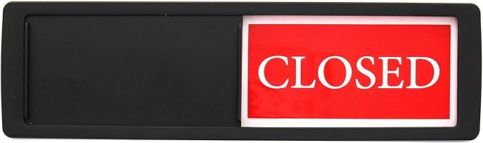 Open Closed Sign for Business Door, Open Signs privacy Slide Door Sign - Image 2