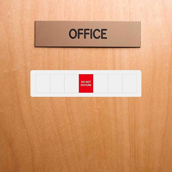 Office Door Sign, Do Not Disturb/Please Knock/Out of Office/in a - Image 7