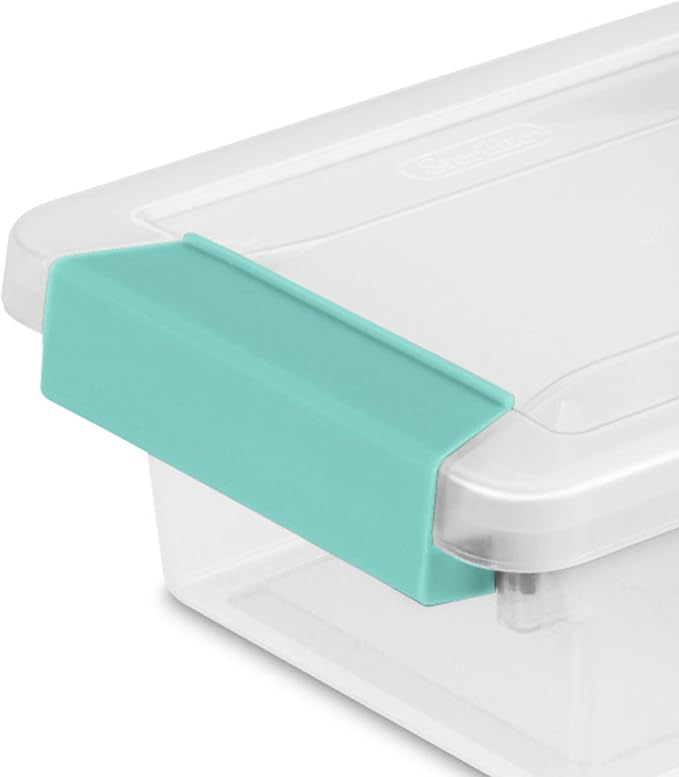 Sterilite 24-Pack Clip Box, Stackable Clear Plastic Bins - Image 9