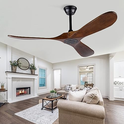52 inch ceiling fan no light ，wood outdoor on a desk or shelf