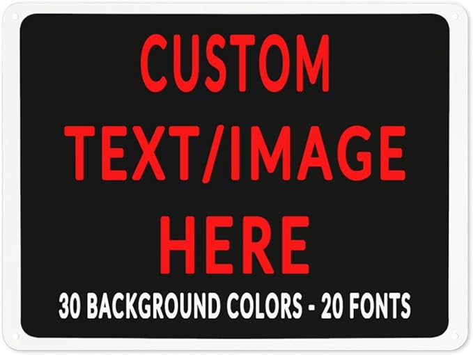 Custom Sign Personalized Custom Metal Sign, Customize by Custom