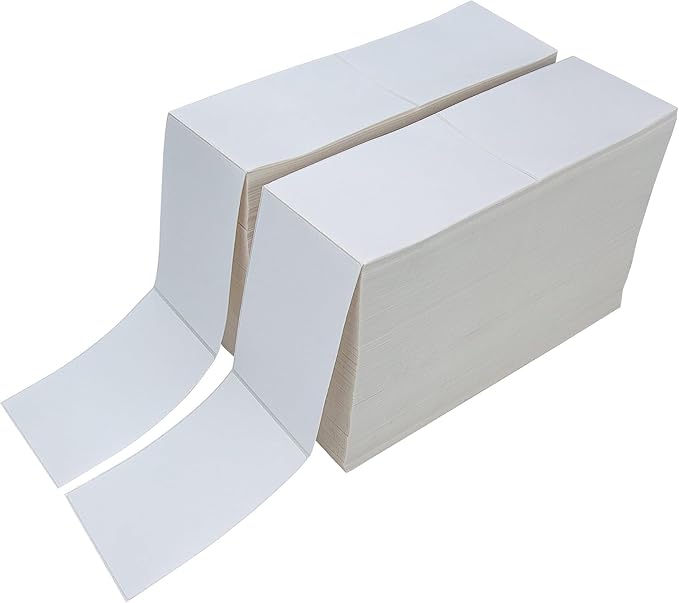 L LIKED 4000 4x6 Thermal Shipping Labels Fanfold, Direct Thermal Printer Labels by LLIKED