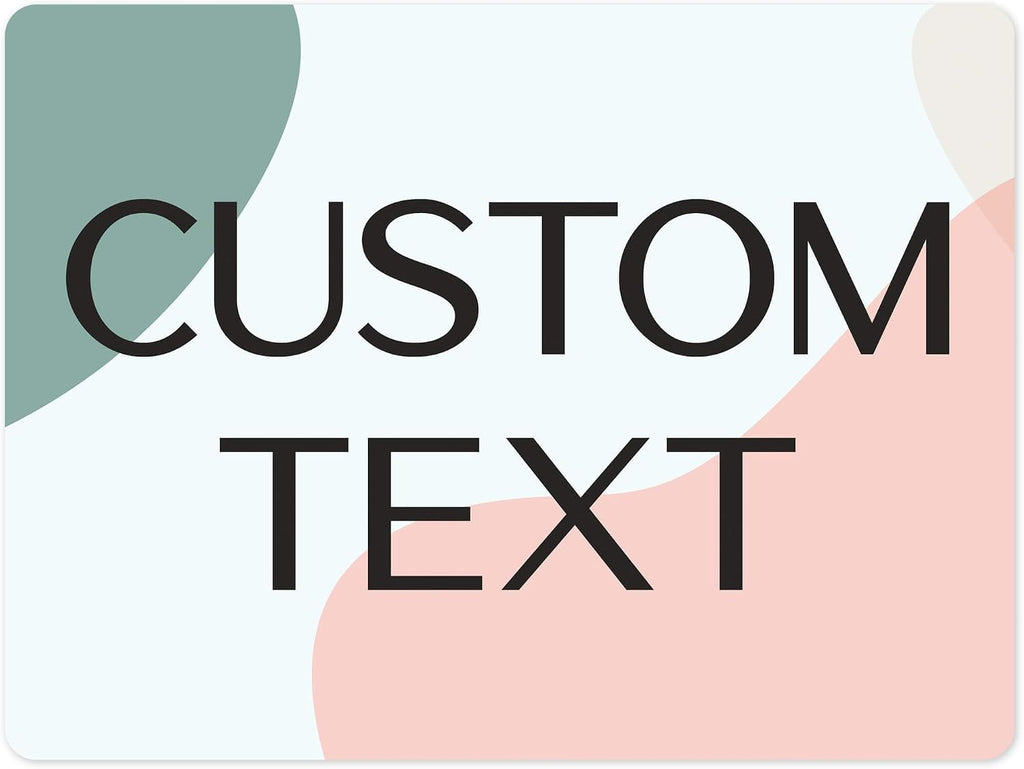 Custom Sign, Custom Street Sign, 11 Font Colors, 13 Font Styles, 4 Hole Options