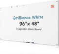 MaxGear Glass Whiteboard Tempered Magnetic Dry Erase Board 72 x 48 Inch Ultra by MaxGear