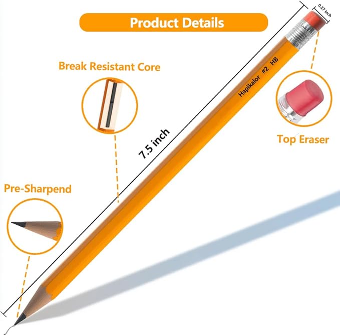 600 Pack Sharpened #2 HB Pencils - Image 2