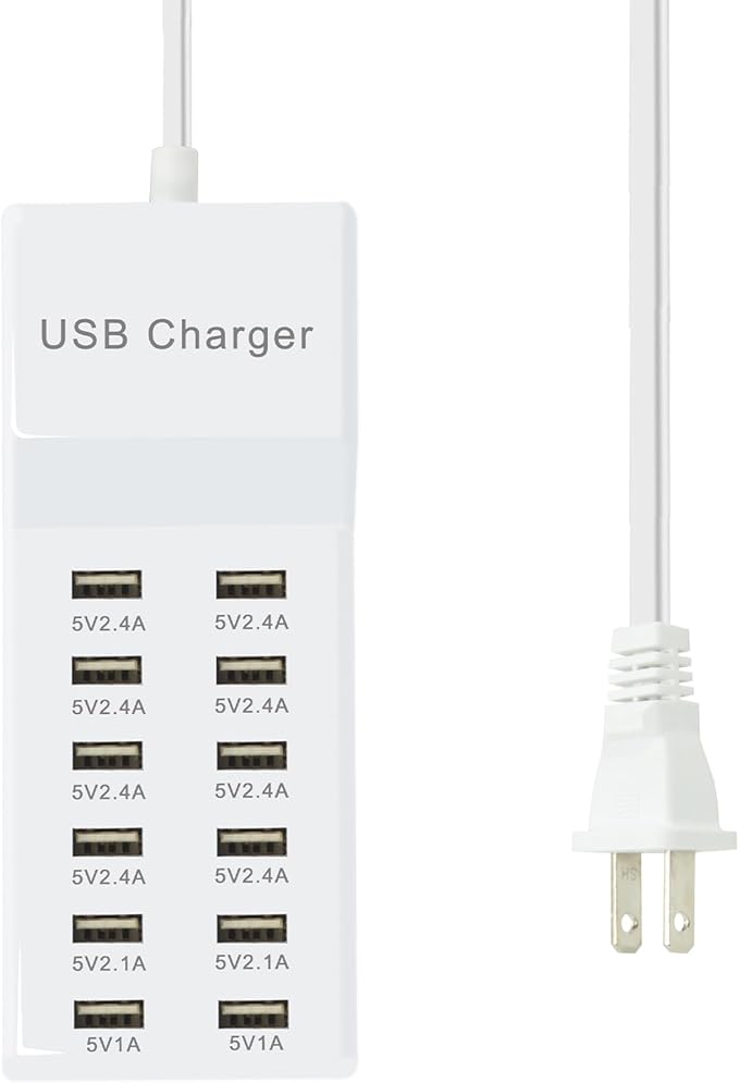 USB Charger Station Block Multiport Charger Hub by FRISATPOW