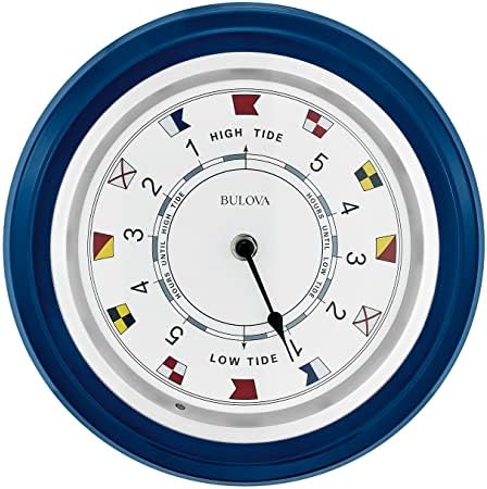 bulova lighted digital clock, model c4891, modern design shown in use