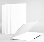 4x6"Plain White Folding Tent Cards-8x6"Folds to 4x6"- Simple Blank Card Stock - Image 5