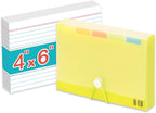 H4D 4x6 Index Card Case with 100 Heavyweight Ruled Index Cards and Dividers by H4D