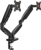 Amazon Basics Gas Spring Dual Computer Monitor Arm Mount, Adjustable, Holds up by AmazonBasics