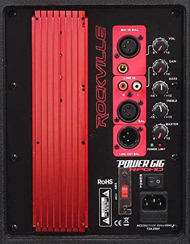 Rockville RPG10 10" Powered PA Speaker Pair with 2 Stands & 2 XLR Ca...